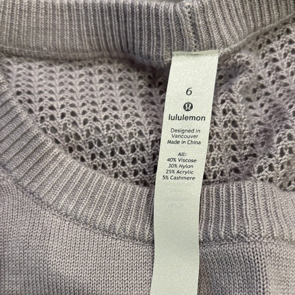 lululemon athletica Lavender Sweater